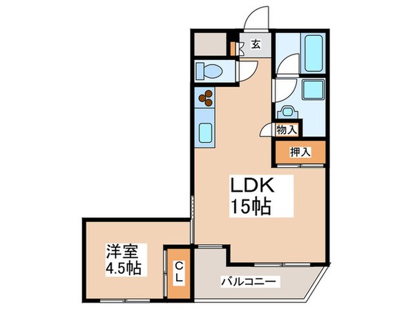 松栄市岡ハイツの物件間取画像